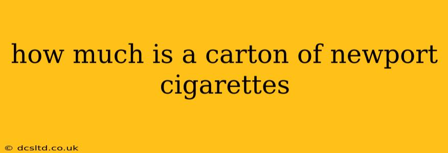 how much is a carton of newport cigarettes