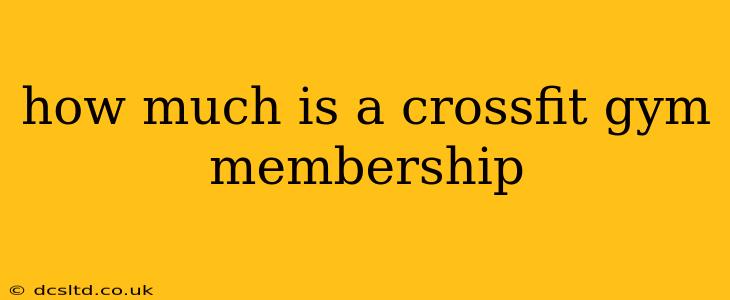 how much is a crossfit gym membership