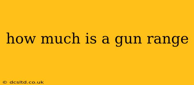 how much is a gun range