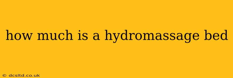 how much is a hydromassage bed