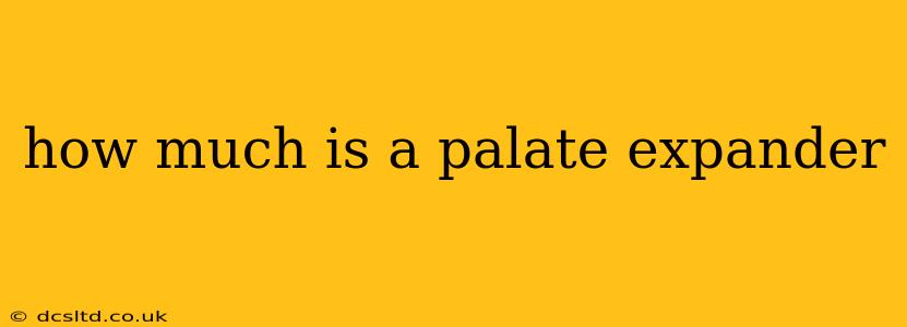 how much is a palate expander