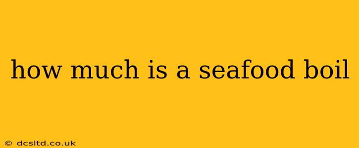 how much is a seafood boil