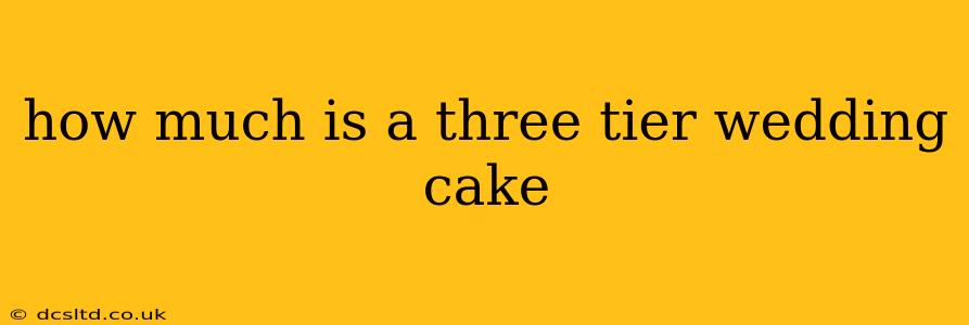 how much is a three tier wedding cake
