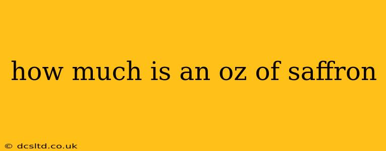 how much is an oz of saffron