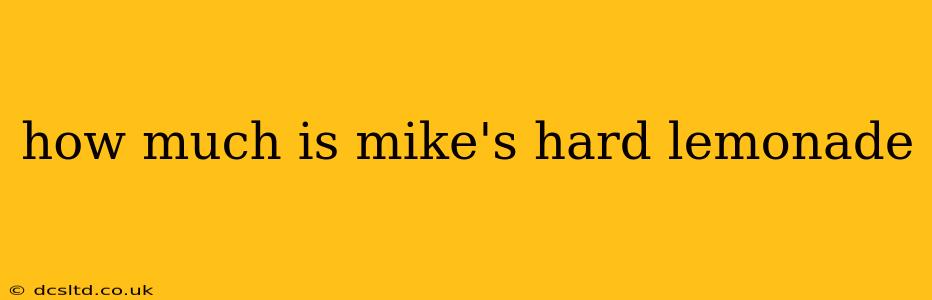 how much is mike's hard lemonade