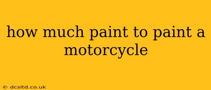 how much paint to paint a motorcycle