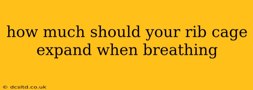 how much should your rib cage expand when breathing