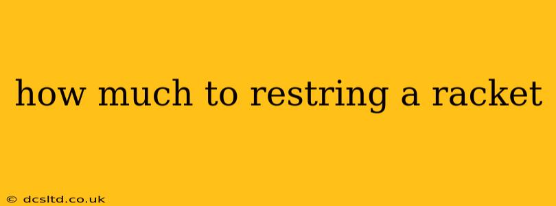 how much to restring a racket