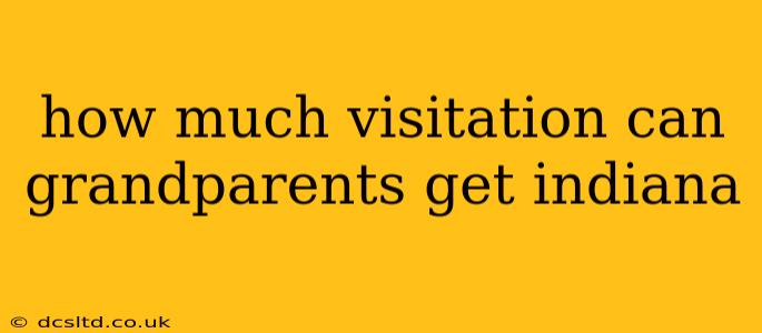 how much visitation can grandparents get indiana