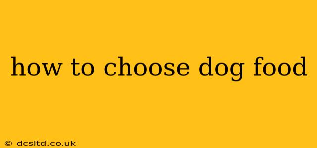 how to choose dog food