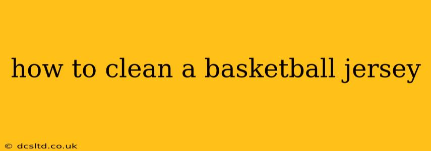 how to clean a basketball jersey