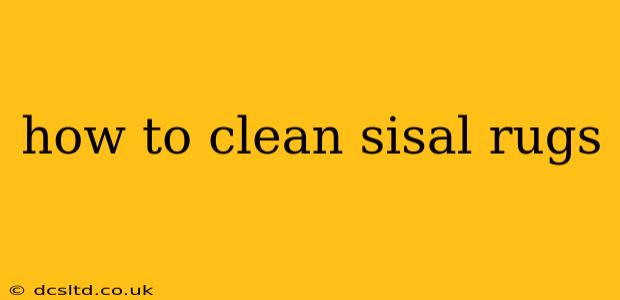 how to clean sisal rugs