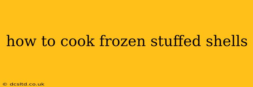 how to cook frozen stuffed shells