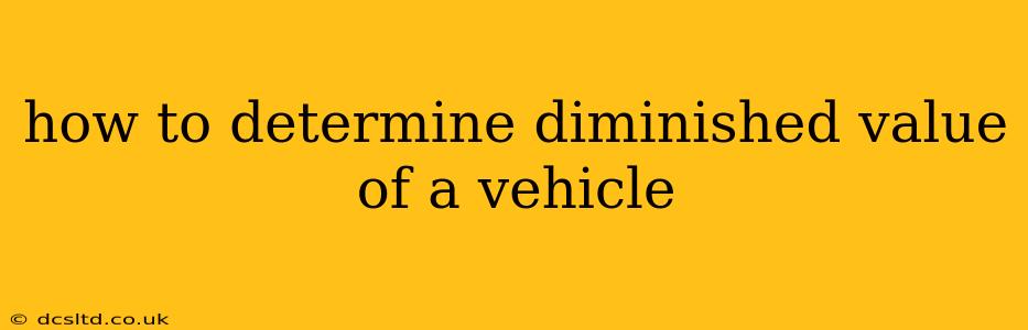 how to determine diminished value of a vehicle