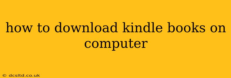 how to download kindle books on computer