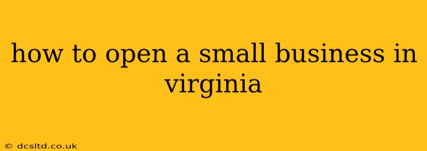 how to open a small business in virginia