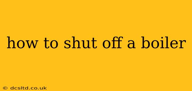 how to shut off a boiler