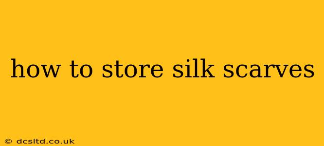 how to store silk scarves