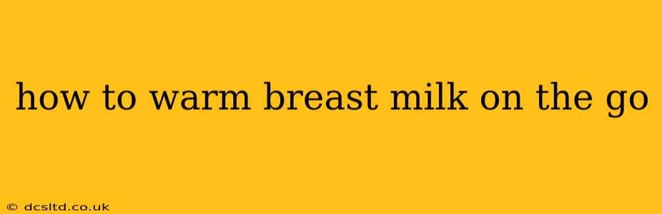 how to warm breast milk on the go