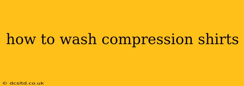 how to wash compression shirts
