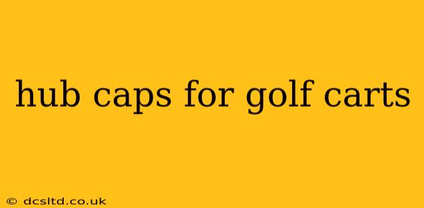 hub caps for golf carts