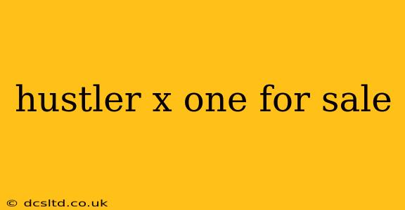 hustler x one for sale