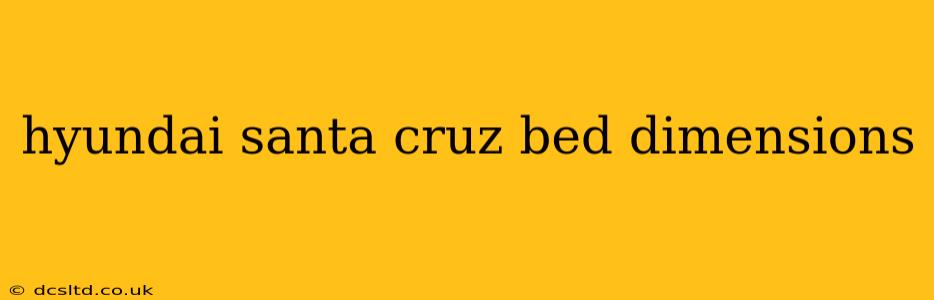 hyundai santa cruz bed dimensions