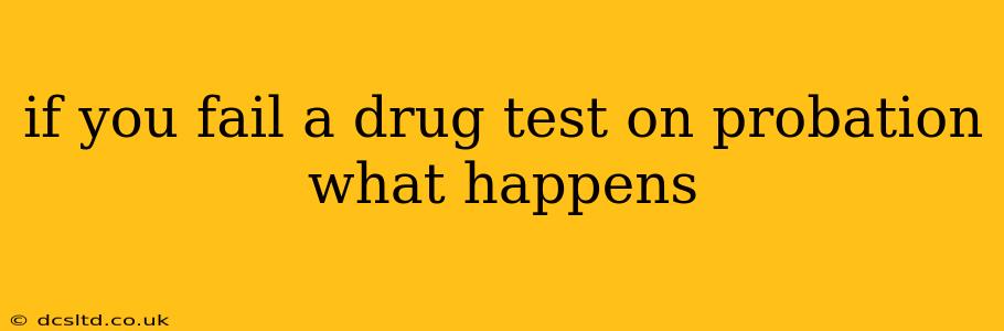 if you fail a drug test on probation what happens