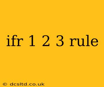 ifr 1 2 3 rule