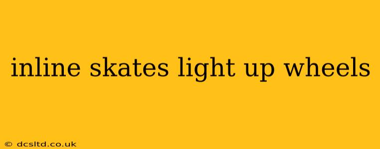 inline skates light up wheels
