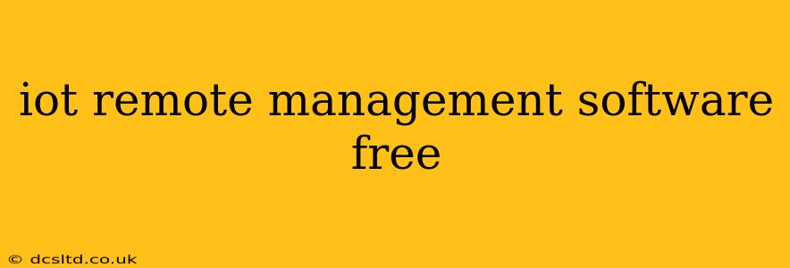 iot remote management software free