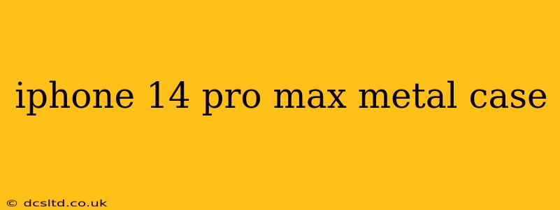 iphone 14 pro max metal case