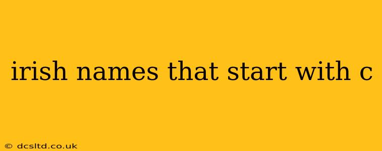 irish names that start with c