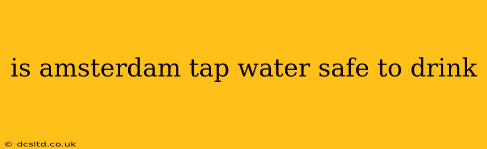 is amsterdam tap water safe to drink