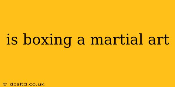 is boxing a martial art