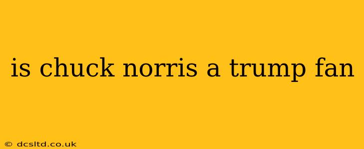 is chuck norris a trump fan