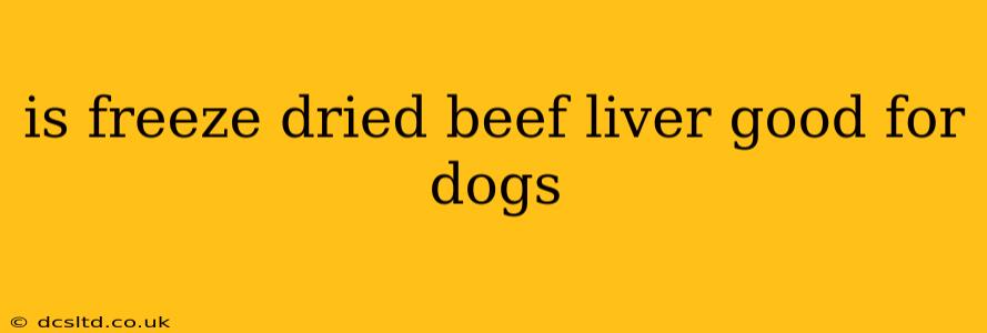 is freeze dried beef liver good for dogs