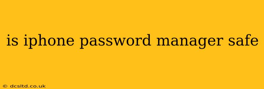 is iphone password manager safe
