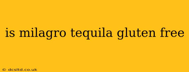 is milagro tequila gluten free