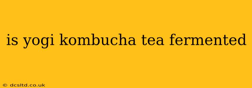 is yogi kombucha tea fermented