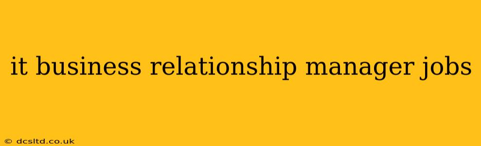 it business relationship manager jobs