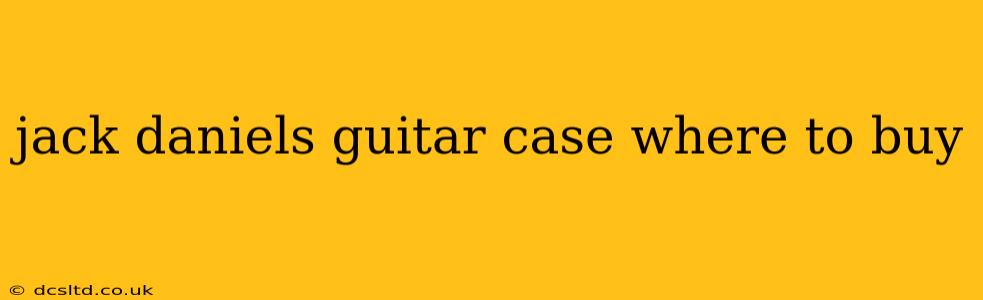 jack daniels guitar case where to buy