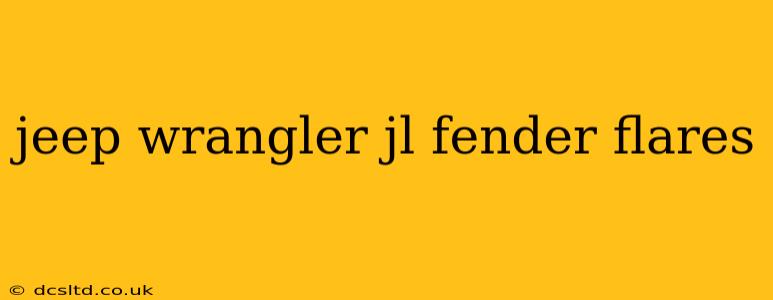 jeep wrangler jl fender flares