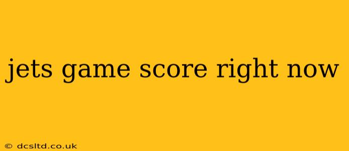jets game score right now