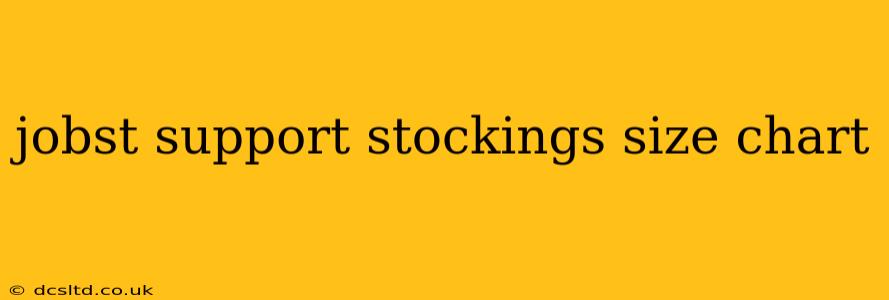 jobst support stockings size chart
