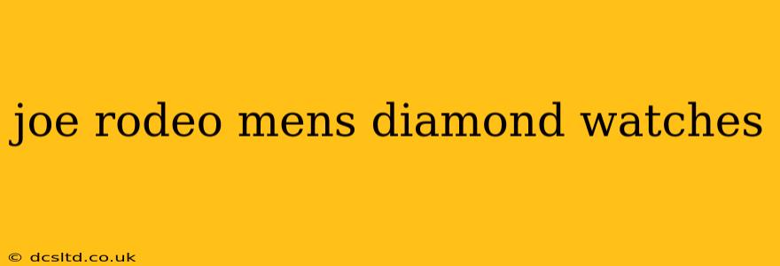 joe rodeo mens diamond watches