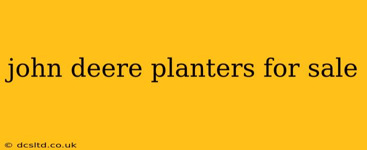 john deere planters for sale