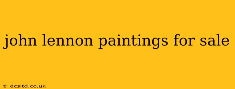 john lennon paintings for sale