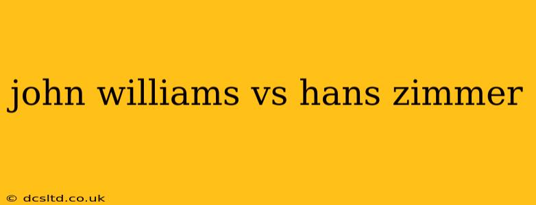 john williams vs hans zimmer
