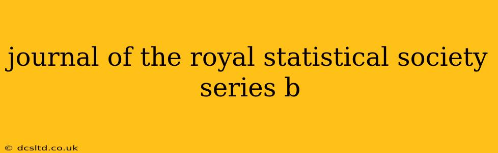 journal of the royal statistical society series b
